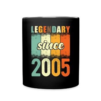Légendaire depuis 2005 Retro Vintage Anniversaire - Mug uni - noir - Devant