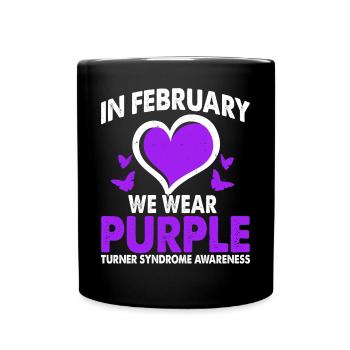 In February, we carry the month of enlightenment - Full Colour Mug - black - Front