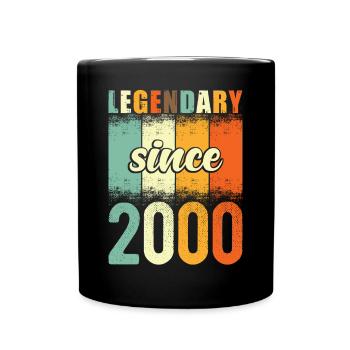 Legendary since 2000 Retro Vintage Birthday - Full Colour Mug - black - Front