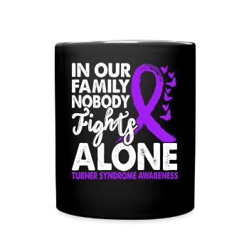 No one fights alone - Full Colour Mug - black - Front