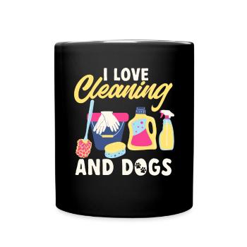 Aide domestique, femme de ménage, femme de ménage - Mug uni - noir - Devant