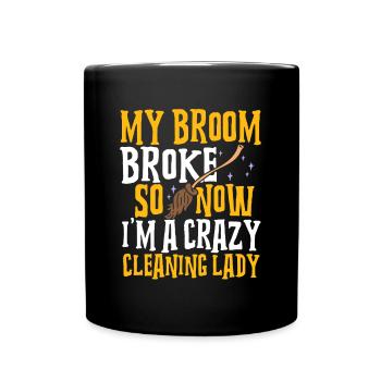 Domestic help, cleaner, housekeeper - Full Colour Mug - black - Front