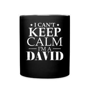 Lustiger Dave David Sarkasmus Humor - Tasse einfarbig - Schwarz - Vorne