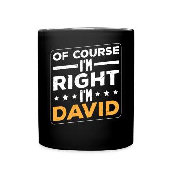 Im David - Full Colour Mug - black - Front