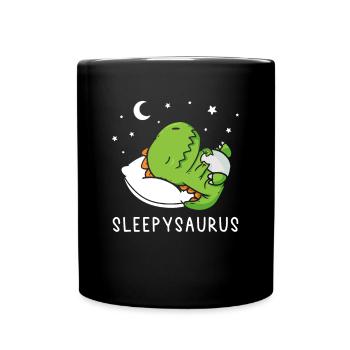 Official Napping Shirt Sleepysaurus - Full Colour Mug - black - Front