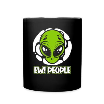 Ew People Ufo Conspiracy Außerirdischer Alien - Mug uni - noir - Devant
