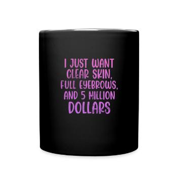 Esthéticien - Mug uni - noir - Devant
