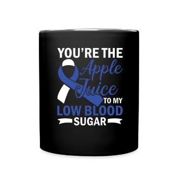 Sorry You're Not My Type - Diabetes Awareness - Full Colour Mug - black - Front