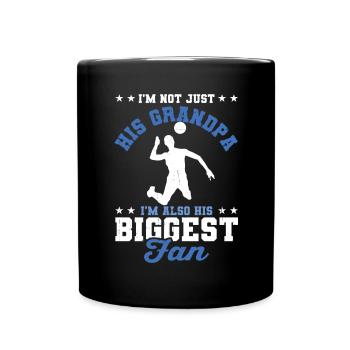 I'm His Grandpa I'm His Biggest Fan Grandfather Vo - Full Colour Mug - black - Front