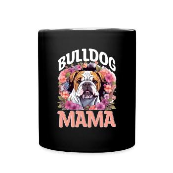 Amateur de bouledogue anglais britannique - Bulldog Mama - Mug uni - noir - Devant