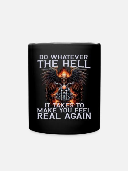 Motorbike motorcyclist chopper bike motorcycles - Tasse einfarbig - Schwarz