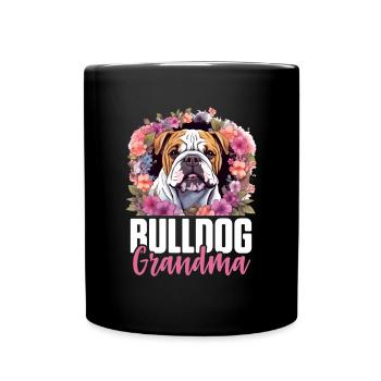Amateur de bouledogue anglais britannique - Bulldog Grandma - Mug uni - noir - Devant