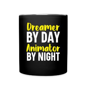 3D-Animator Animieren von Keyframes, Rendern von Animationen - Tasse einfarbig - Schwarz - Vorne