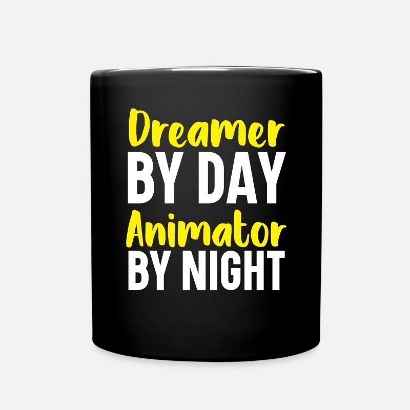 3D-Animator Animieren von Keyframes, Rendern von Animationen - Tasse einfarbig - Schwarz