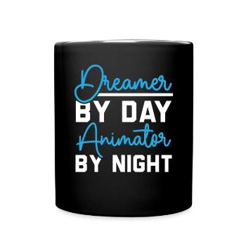 3D-Animator Animieren von Keyframes, Rendern von Animationen - Tasse einfarbig - Schwarz - Vorne