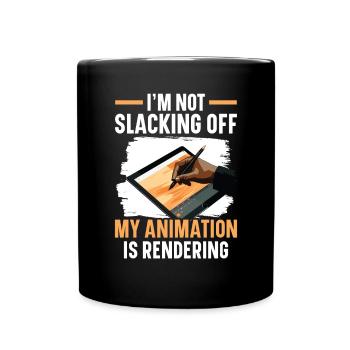 3D-Animator Animieren von Keyframes, Rendern von Animationen - Tasse einfarbig - Schwarz - Vorne