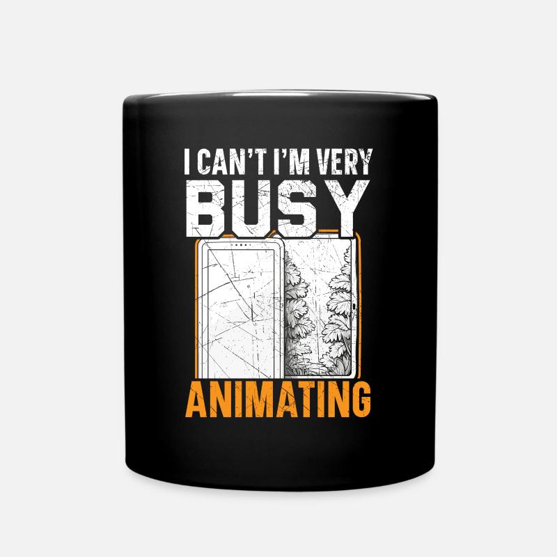 3d Animator Animate Key Frames Rendering Animation - Full Colour Mug - black