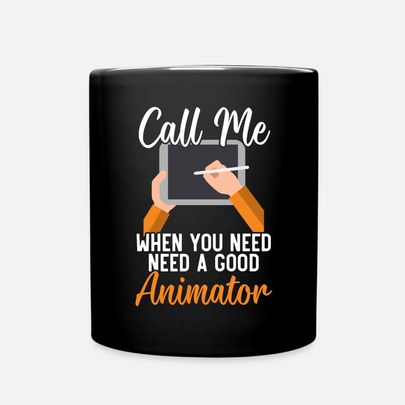 3D-Animator Animieren von Keyframes, Rendern von Animationen - Tasse einfarbig - Schwarz