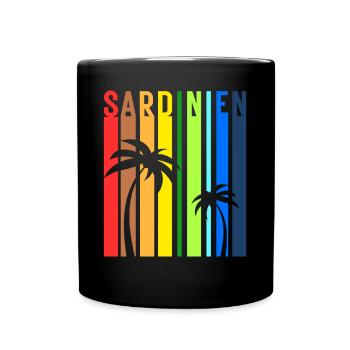 Sardaigne Île Sardegna Italie Idée de vacances - Mug uni - noir - Devant
