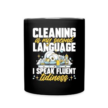 Aide domestique, femme de ménage, femme de ménage - Mug uni - noir - Devant