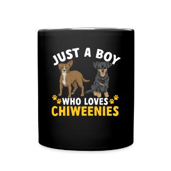 Chiweenie Chien - Mug uni - noir - Devant