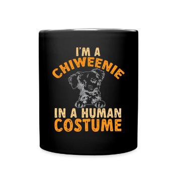 Chiweenie Chien - Mug uni - noir - Devant