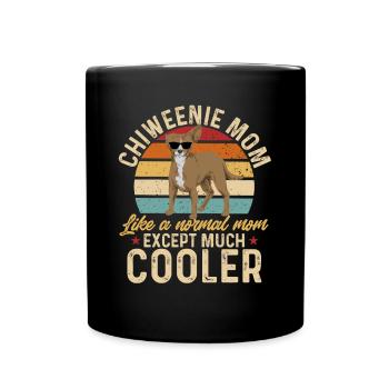 Chiweenie Chien - Mug uni - noir - Devant