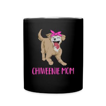 Chiweenie Chien - Mug uni - noir - Devant