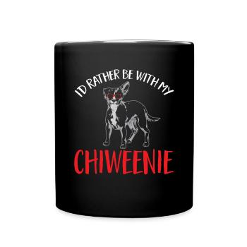 Chiweenie Chien - Mug uni - noir - Devant