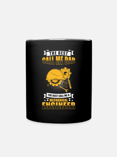 Papa ingénieur mécanicien - Mug uni - noir