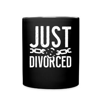 Happy Divorce Party Just Divorced - Full Colour Mug - black - Front