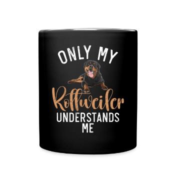 Cadeaux Rottweiler - Mug uni - noir - Devant