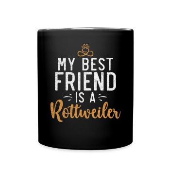 Rottweiler Gifts - Tasse einfarbig - Schwarz - Vorne