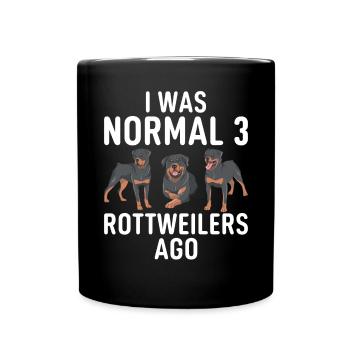 Rottweiler Gifts - Tasse einfarbig - Schwarz - Vorne