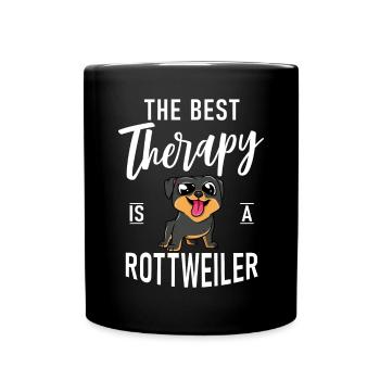Rottweiler Gifts - Tasse einfarbig - Schwarz - Vorne