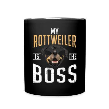 Rottweiler Gifts - Tasse einfarbig - Schwarz - Vorne