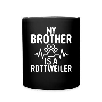 Rottweiler Gifts - Tasse einfarbig - Schwarz - Vorne