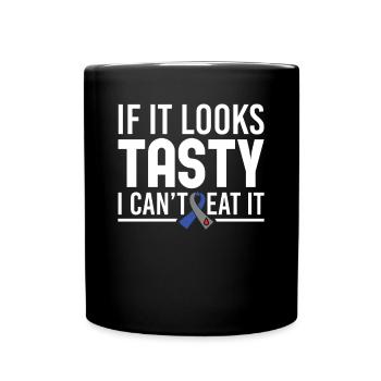 If It Looks Tasty, I Can't Eat It - Diabetic Type - Full Colour Mug - black - Front