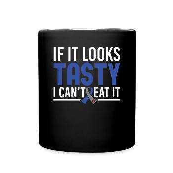 If It Looks Tasty, I Can't Eat It - Diabetic Type - Full Colour Mug - black - Front