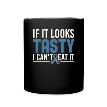 If It Looks Tasty, I Can't Eat It - Diabetic Type - Full Colour Mug - black - Front