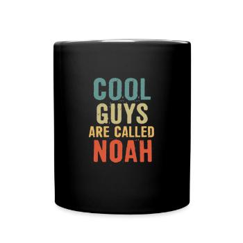 Cool guys are called Noah - Tasse einfarbig - Schwarz - Vorne