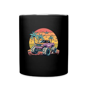 Monster Truck Monster Trucks Monster Truck Enfants - Mug uni - noir - Devant