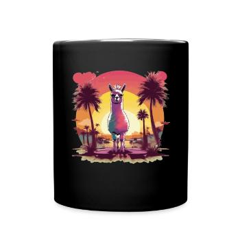 alpaca - Full Colour Mug - black - Front