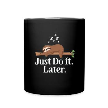 Sloth Sloth Sayings Sloth Baby Relax - Full Colour Mug - black - Front
