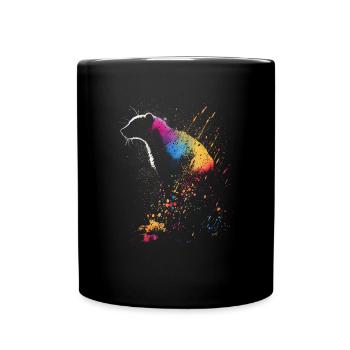 Coati Colorful - Tasse einfarbig - Schwarz - Vorne