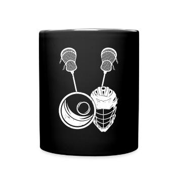 Lacrosse Ball Lacrosse Sticks - Lacrosse Player La - Tasse einfarbig - Schwarz - Vorne