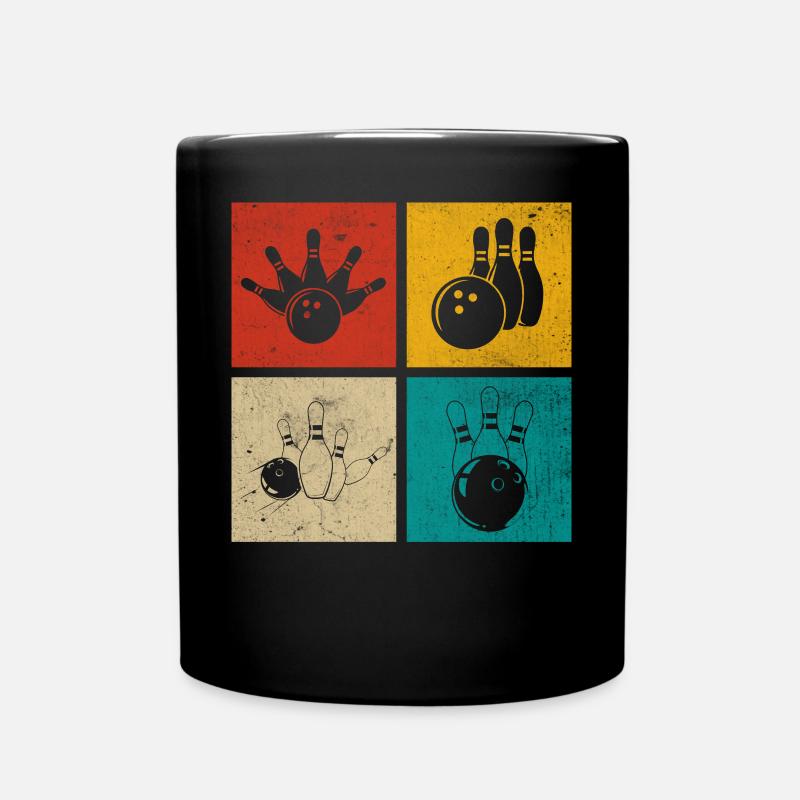 Bowling - Tasse einfarbig - Schwarz