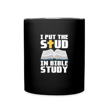 Bible Bible Versets chrétiens Don de Jésus - Mug uni - noir - Devant