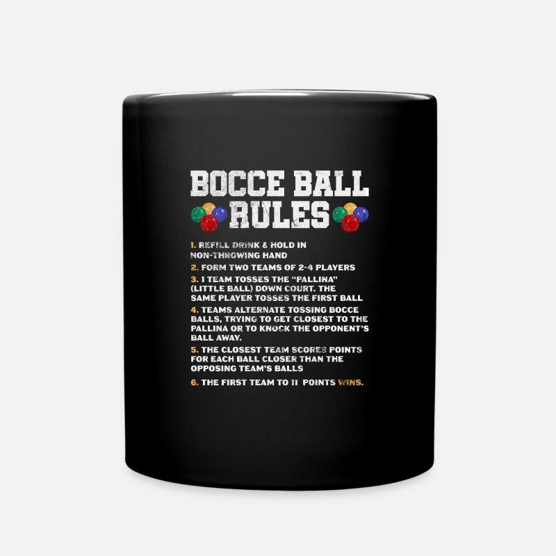 Boccia - Tasse einfarbig - Schwarz