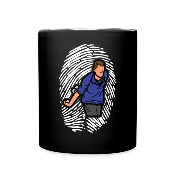 DNA Boule Fingerprint Bouler Boule Boules - Mug uni - noir - Devant